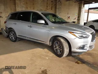 2020 Infiniti QX60 Luxe with VIN 5N1DL0MN4LC531229, listed as a IAAI auction lot 42389359 with 106,545 mi miles and . Bid and sale history available at DreamBid. Image 1.
