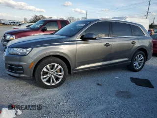 2018 Audi Q7 Premium Plus with VIN WA1LHAF73JD001339, listed as a Copart auction lot 46048235 with 107,272 mi miles and Salvage Title. Bid and sale history available at carsss.com. Image 1.