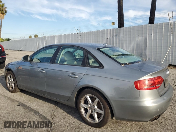 2009 Audi A4 2.0T Prem with VIN WAULF78KX9N030209, listed as a Copart auction lot 49208255 with 96,236 mi miles and Non Repairable. Bid and sale history available at carsss.com. Image 2.