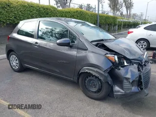 2015 Toyota Yaris L with VIN VNKJTUD3XFA019088, listed as a IAAI auction lot 41892895 with 19,360 mi miles. Bid and sale history available at carsss.com. Image 1.