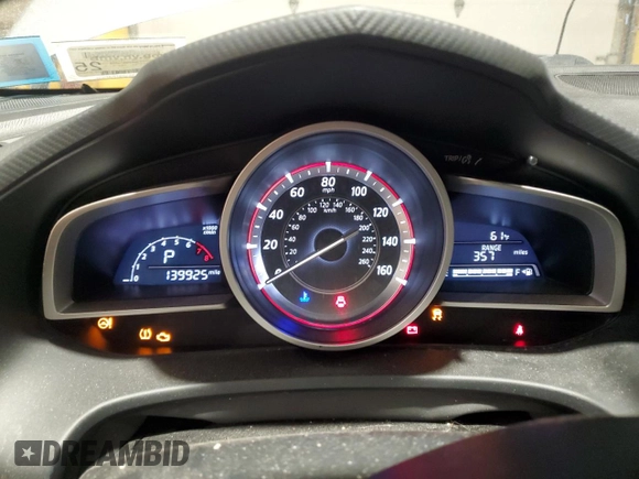2015 Mazda 3 i Grand Touring with VIN JM1BM1W77F1256002, listed as a Copart auction lot 46062915 with 139,925 mi miles and Salvage Title. Bid and sale history available at DreamBid. Image 9.