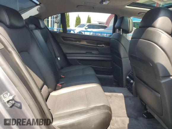 2010 BMW 7 Series 750Li xDrive with VIN WBAKC8C5XAC430699, listed as a Copart auction lot 59539825 with Not provided miles and Salvage title. Bid and sale history available at DreamBid. Image 10.