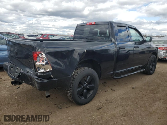 2018 Ram 1500 Express with VIN 1C6RR7FGXJS298063, listed as a Copart auction lot 53107165 with 132,876 mi miles and Salvage title. Bid and sale history available at DreamBid. Image 3.