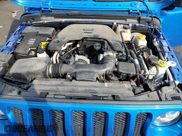 2021 Jeep Wrangler Sport S with VIN 1C4GJXAG2MW762104, listed as a Copart auction lot 46620845 with 56,799 mi miles and Salvage Title. Bid and sale history available at DreamBid. Image 11.