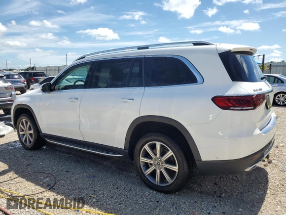 2020 Mercedes-Benz GLS 450 with VIN 4JGFF5KE3LA212870, listed as a Copart auction lot 60839094 with 27,549 mi miles and Salvage Title. Bid and sale history available at DreamBid. Image 2.