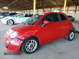2012 FIAT 500 Pop with VIN 3C3CFFAR4CT125347, listed as a Copart auction lot 57304485 with 186,638 mi miles and Salvage title. Bid and sale history available at DreamBid. Image 1.