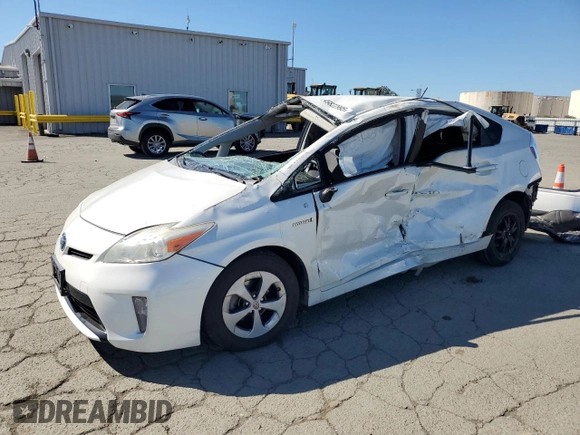 2013 Toyota Prius One with VIN JTDKN3DU7D1733686, listed as a Copart auction lot 49822995 with Not Provided miles and Salvage Title. Bid and sale history available at DreamBid. Image 1.