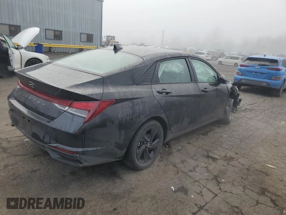 2021 Hyundai Elantra SEL with VIN 5NPLS4AG6MH029439, listed as a Copart auction lot 47414955 with 44,176 mi miles and Salvage Title. Bid and sale history available at carsss.com. Image 3.