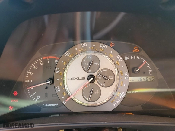 2002 Lexus IS 300 with VIN JTHBD192320061920, listed as a Copart auction lot 86273124 with 164,645 mi miles and Salvage Title. Bid and sale history available at carsss.com. Image 9.