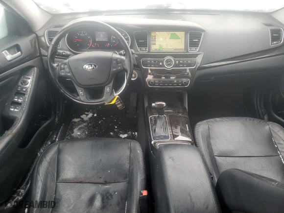2016 Kia Cadenza Premium with VIN KNALN4D75G5217650, listed as a Copart auction lot 81317474 with 124,915 mi miles and Salvage Title. Bid and sale history available at carsss.com. Image 8.