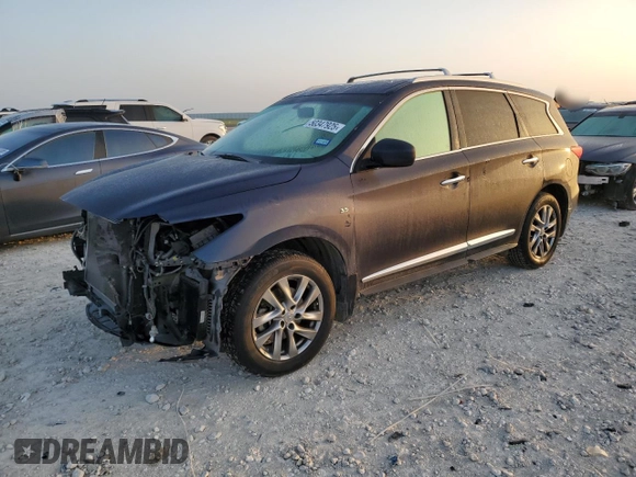 2015 Infiniti QX60 with VIN 5N1AL0MM7FC505044, listed as a Copart auction lot 50347925 with 82,514 mi miles and Salvage title. Bid and sale history available at DreamBid. Image 1.