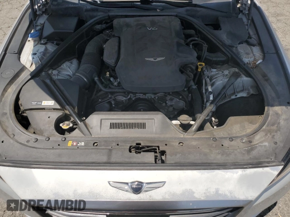 2018 Genesis G80 3.8L with VIN KMHGN4JEXJU244102, listed as a Copart auction lot 58548255 with 53,873 mi miles and Salvage title. Bid and sale history available at DreamBid. Image 11.