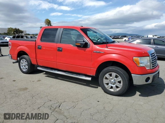 2012 Ford F-150 XL with VIN 1FTEW1CM9CKD48025, listed as a Copart auction lot 50922245 with 143,337 mi miles and Salvage Title. Bid and sale history available at carsss.com. Image 4.