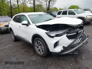 2021 Buick Envision Essence with VIN LRBFZNR45MD105813, listed as a IAAI auction lot 41968357 with 31,855 mi miles. Bid and sale history available at carsss.com. Image 1.