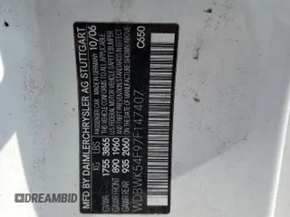 2007 Mercedes-Benz SLK 280 z VIN WDBWK54F97F147407, wystawiony jako Copart lot #51713315 z przebiegiem 83 872 mil mil oraz Szkoda całkowita • Salvage title. Historia ofert i sprzedaży dostępna na DreamBid. Obrazek 13.