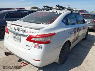 2013 Nissan Sentra SR with VIN 3N1AB7AP6DL734284, listed as a IAAI auction lot 42034996 with 151,305 mi miles. Bid and sale history available at carsss.com. Image 4.
