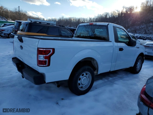 2019 Ford F-150 XL with VIN 1FTMF1CB6KKE99428, listed as a Copart auction lot 45852485 with 28,091 mi miles and Salvage Title. Bid and sale history available at carsss.com. Image 3.