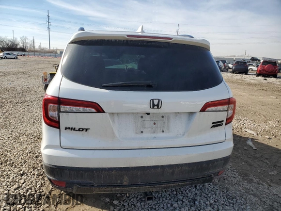 2022 Honda Pilot Special Edition with VIN 5FNYF6H2XNB058491, listed as a Copart auction lot 45369435 with 0 mi miles and Salvage Title. Bid and sale history available at carsss.com. Image 6.