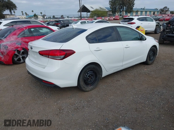 2017 Kia Forte LX with VIN 3KPFK4A71HE017819, listed as a IAAI auction lot 42086163 with 97,534 mi miles. Bid and sale history available at carsss.com. Image 4.