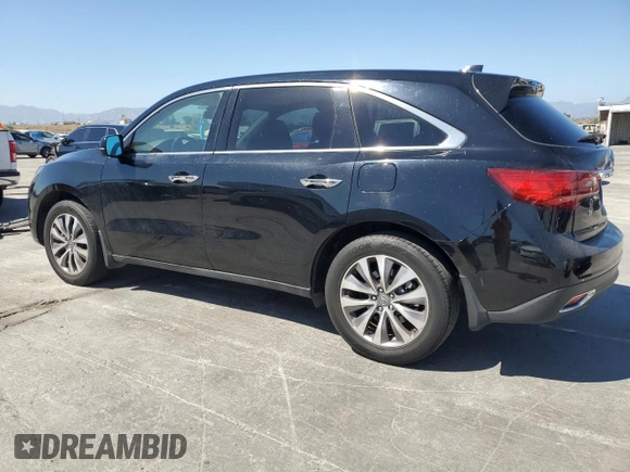 2014 Acura MDX Technology with VIN 5FRYD3H4XEB010641, listed as a Copart auction lot 59573205 with 135,968 mi miles and Salvage title. Bid and sale history available at DreamBid. Image 2.