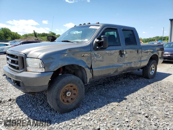 2004 Ford F-250 XL with VIN 1FTNW21L14EA16600, listed as a Copart auction lot 62814805 with 222,493 mi miles and Salvage title. Bid and sale history available at DreamBid. Image 1.