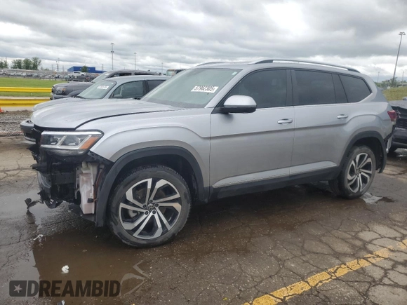 2022 Volkswagen Atlas SEL with VIN 1V2BR2CA8NC534303, listed as a Copart auction lot 57962305 with 40,401 mi miles and Salvage title. Bid and sale history available at DreamBid. Image 1.
