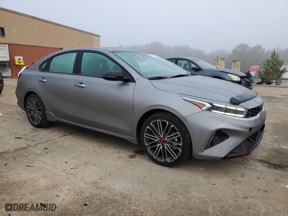 2024 Kia Forte GT with VIN 3KPF44AC2RE742631, listed as a Copart auction lot 43195005 with 17,096 mi miles and Salvage Title. Bid and sale history available at carsss.com. Image 4.