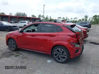 2022 Hyundai Kona N Line with VIN KM8K33A30NU794312, listed as a IAAI auction lot 41875100 with 21,880 mi miles. Bid and sale history available at carsss.com. Image 12.