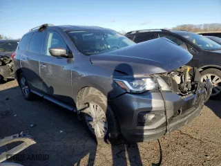 2017 Nissan Pathfinder S with VIN 5N1DR2MM2HC909265, listed as a Copart auction lot 87209874 with 132,586 mi miles and Salvage Title. Bid and sale history available at carsss.com. Image 4.