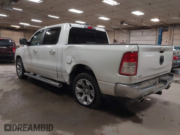 2019 Ram 1500 Big Horn/Lone Star with VIN 1C6SRFFT7KN645776, listed as a IAAI auction lot 41395240 with 136,068 mi miles. Bid and sale history available at carsss.com. Image 6.