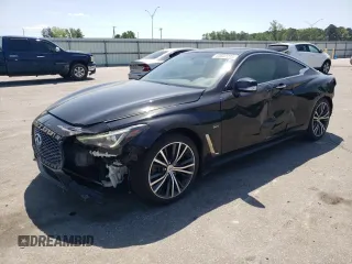 2018 Infiniti Q60 Luxe with VIN JN1EV7EL7JM391194, listed as a Copart auction lot 53832235 with 42,781 mi miles and Salvage title. Bid and sale history available at DreamBid. Image 1.