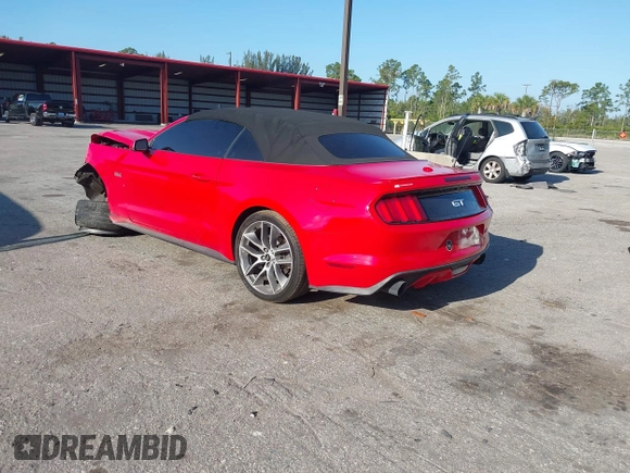 2017 Ford Mustang GT Premium with VIN 1FATP8FF3H5317357, listed as a IAAI auction lot 42130467 with 61,551 mi miles and . Bid and sale history available at DreamBid. Image 3.