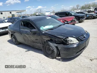 2001 Honda Civic EX with VIN 1HGEM22921L042589, listed as a Copart auction lot 52429515 with 204,141 mi miles and Salvage Title. Bid and sale history available at carsss.com. Image 4.