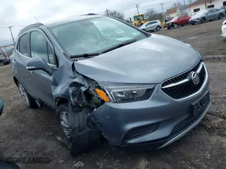 2019 Buick Encore Preferred with VIN KL4CJESB7KB924524, listed as a IAAI auction lot 41884779 with 404,845 mi miles. Bid and sale history available at carsss.com. Image 1.