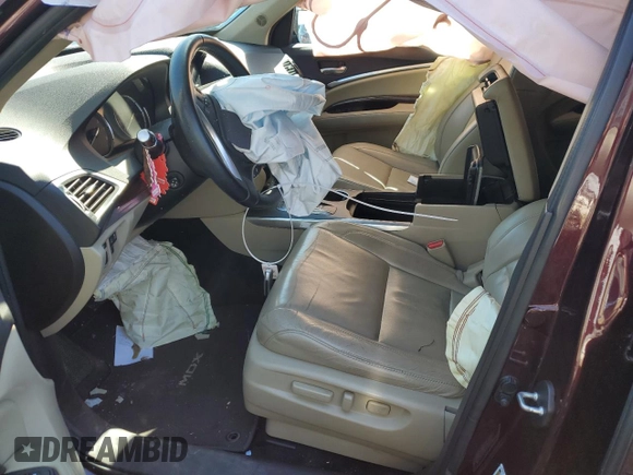 2017 Acura MDX with VIN 5FRYD4H38HB043946, listed as a Copart auction lot 44726245 with 135,660 mi miles and Salvage Title. Bid and sale history available at carsss.com. Image 7.