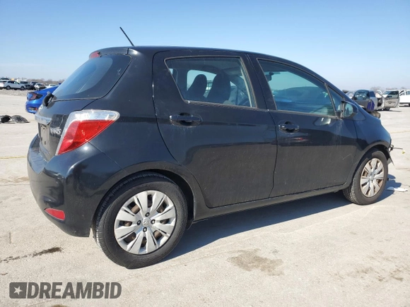 2014 Toyota Yaris L with VIN VNKKTUD37EA012957, listed as a Copart auction lot 44744675 with 154,574 mi miles and Salvage Title. Bid and sale history available at carsss.com. Image 3.