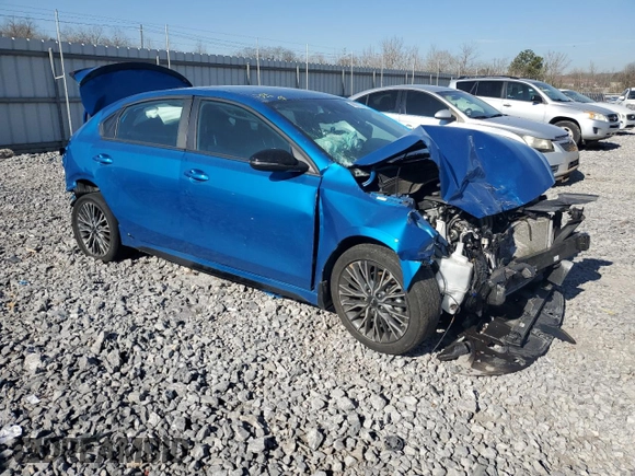 2023 Kia Forte GT-Line with VIN 3KPF54AD0PE679967, listed as a Copart auction lot 46801635 with 40,958 mi miles and Salvage Title. Bid and sale history available at carsss.com. Image 4.