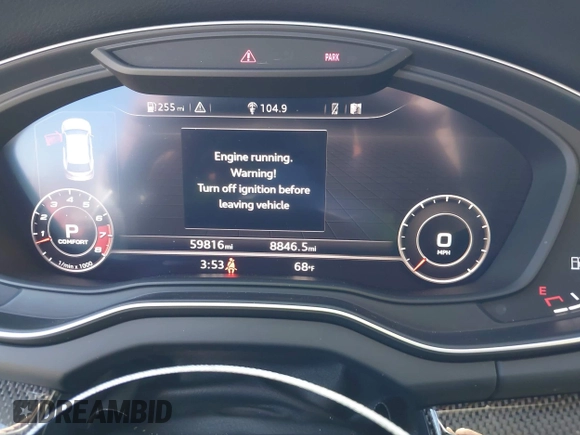 2018 Audi SQ5 with VIN WA1A4BFY6J2023333, listed as a IAAI auction lot 41645265 with 59,816 mi miles and . Bid and sale history available at DreamBid. Image 7.