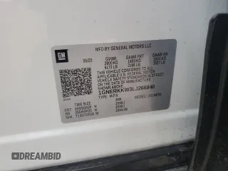 2020 Chevrolet Traverse Premier with VIN 1GNERKKW3LJ266840, listed as a Copart auction lot 47392335 with 69,811 mi miles and Salvage title. Bid and sale history available at DreamBid. Image 16.