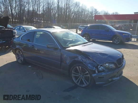 2003 BMW 3 Series 330Ci with VIN WBABN53463PH02440, listed as a IAAI auction lot 41484480 with 154,387 mi miles and . Bid and sale history available at carsss.com. Image 1.