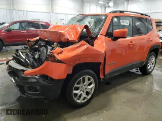 2015 Jeep Renegade Latitude with VIN ZACCJBBT8FPB40913, listed as a Copart auction lot 46451525 with 0 mi miles and Clean Title. Bid and sale history available at carsss.com. Image 1.