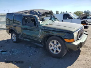 2007 Jeep Commander Sport with VIN 1J8HG48K27C663745, listed as a Copart auction lot 75741314 with 194,534 mi miles and Salvage Title. Bid and sale history available at carsss.com. Image 4.