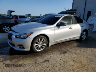 2014 Infiniti Q50 Premium with VIN JN1BV7ARXEM705066, listed as a Copart auction lot 66719614 with 85,759 mi miles and Salvage Title. Bid and sale history available at carsss.com. Image 1.
