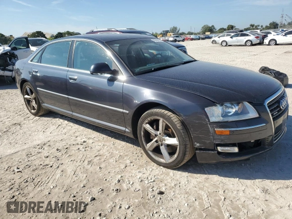 2008 Audi A8 L 4.2L with VIN WAUMV94E18N012943, listed as a Copart auction lot 43263135 with 57,266 mi miles and Clean Title. Bid and sale history available at carsss.com. Image 4.