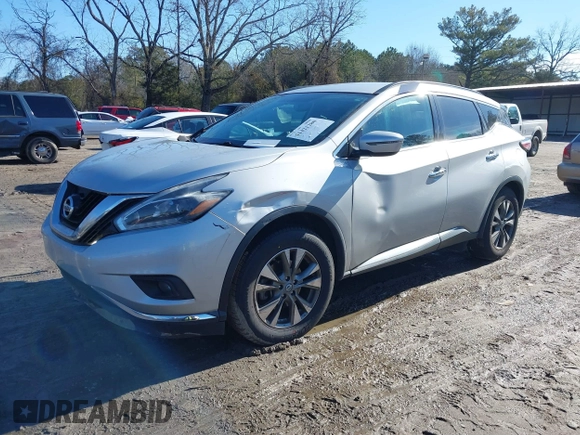 2018 Nissan Murano Platinum with VIN 5N1AZ2MG6JN136646, listed as a IAAI auction lot 41421280 with 123,667 mi miles. Bid and sale history available at carsss.com. Image 2.