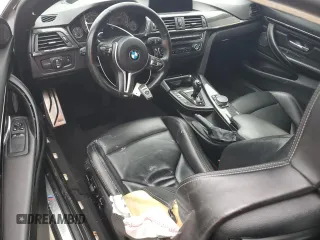 2015 BMW M4 with VIN WBS3R9C5XFK331253, listed as a Copart auction lot 72857284 with 78,309 mi miles and Salvage Title. Bid and sale history available at carsss.com. Image 8.