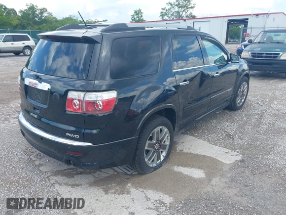 2012 GMC Acadia Denali with VIN 1GKKVTED3CJ168189, listed as a IAAI auction lot 42761716 with 195,551 mi miles and . Bid and sale history available at DreamBid. Image 4.