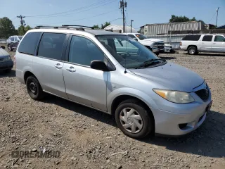 2006 Mazda MPV LX with VIN JM3LW28A660556964, listed as a Copart auction lot 69689034 with 139,769 mi miles and Salvage Title. Bid and sale history available at carsss.com. Image 4.