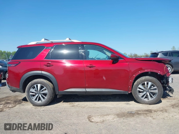 2023 Nissan Pathfinder SL with VIN 5N1DR3CC8PC251318, listed as a IAAI auction lot 42231262 with 22,039 mi miles and . Bid and sale history available at DreamBid. Image 14.
