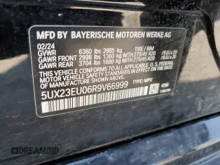 2024 BMW X5 xDrive40i z VIN 5UX23EU06R9V66999, wystawiony jako Copart lot #51369505 z przebiegiem Nie podano mil oraz Szkody całkowita. Historia ofert i sprzedaży dostępna na DreamBid. Obrazek 13.